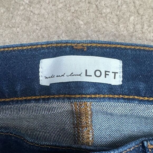 NWOT Loft Women's Size 14 Dark Wash Flare Boot Cut Jeans - Picture 5 of 5
